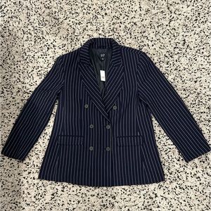Gap Navy Pinstriped Blazer